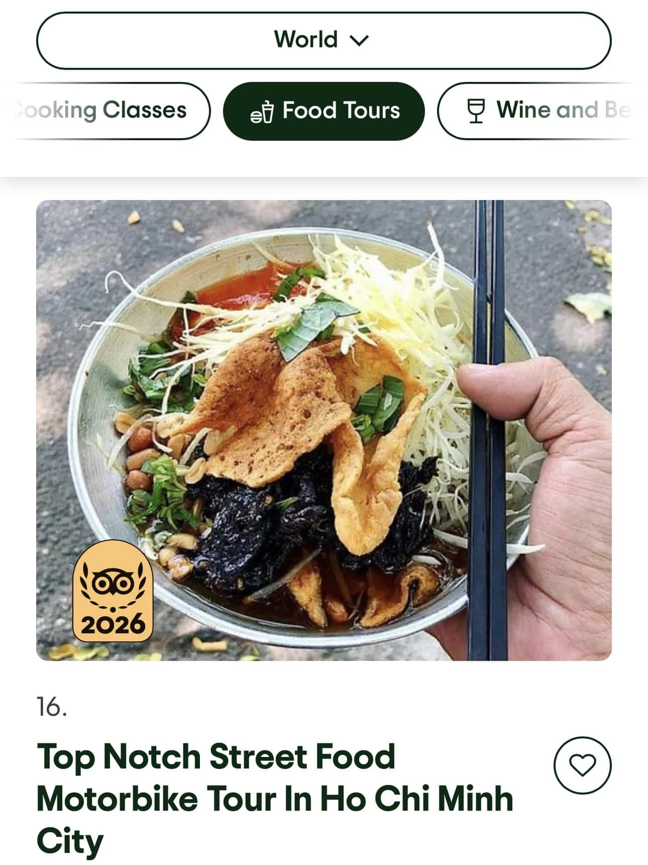 motorbike food tour
